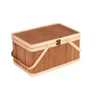Chinese Style Bamboo Basket Natural Bread Storage Basket Mid-Autumn Festival