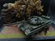 Built & Painted russian tank T-55AM 1:35 Takom 2041