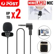 Clip-on Lapel Mini Lavalier Mic Microphone 3.5mm For Mobile Phone PC Recording