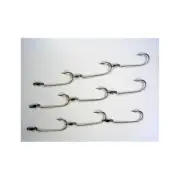 9pc Mustad 4/0 Pre-Rigged Deluxe Swivel Gang Hooks Set