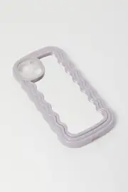 Purple Iphone 14 Mirror Case With Holder