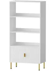 [Levede] Shelf 3 Tier Open Bookshelf 165cm in White