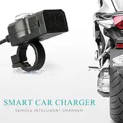 Universal Dual USB Port 12V Waterproof Motorbike Motorcycle Handlebar Charger 5V 1A/2.1A Adapter Power Adapter for Mobile Phone