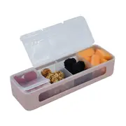 Melii Luxe 4 Compartment Snackle Box Pink