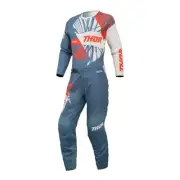 Thor 2024 Womens Sector Split Offroad Jersey Pant Combo Blue Steel/Vintage White