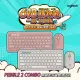 【Logitech 羅技】Pebble 2 Combo 無線藍牙鍵盤滑鼠組 K380S+M350S(玫瑰粉/迷霧灰)