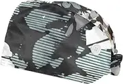 [WOSHJIUK] Working Hat 2 Pack Scrub Caps for Women,Vintage Stripe Art Camouflage,Tie Back Cap Adjustable Scrub Hat