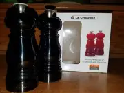 Le Creuset Black Petite Mill Salt snd Pepper Shakers