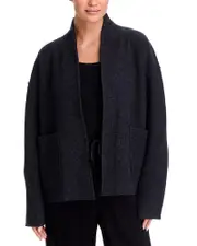 Eileen Fisher High Collar Pockets Jacket