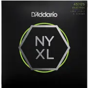D'Addario NYXL45125 Nickel Wound Bass Guitar Strings, 5-String Lt Top - Med Btm, 45-125, Long Scale