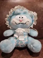 Vintage Dakin Baby BabyKins Garfield Plush Blue Stuffed Toy 1981