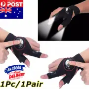 Waterproof Night Light Fishing Gloves with LED Flashlight Rescue Tools OutdoorQG