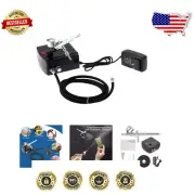 Versatile Dual-Action Airbrush Gun with Portable Mini Compressor - Easy to Use!
