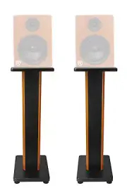 (2) Rockville 28" 2-Tone Studio Monitor Speaker Stands For Rockville DPM8C