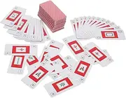 LOPUNER 2sets Travel Mahjong Cards Chinese Style Dice Lightweight Design for Easy Portability for Game Nights and