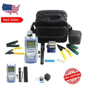 Lightweight Fiber Optic Toolkit with Visual Locator & Cleaver - Compact Design