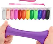 Air Dry Clay Kit, Multi-Color Modeling Clay, Safe & Playdough, Soft & Easy-Shape, Hands-on Learning & Creativity, Home & School Use, 12/24 Colours, 7 g Per Pack