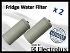 2 x GENUINE WESTINGHOUSE ELECTROLUX KELVINATOR REFRIGERATOR WATER FILTER 1438545