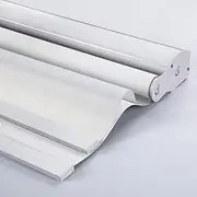 [zshine] Day and Night Dual Layers Manual Safe Chain-Free Roller Blinds Shades Suitable for Home, Office, Hotel, Club, Restaurant, Cinema Windows (White,W35*H60inches)