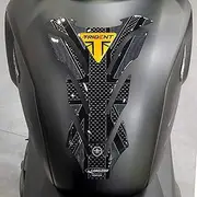 labelbike - 3D Tank Pad Sticker Motorcycle Decoration and Protection in Resin Compatible with Triumph Trident 660 2021-2024 - Yellow Color