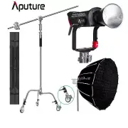Aputure LS 600d 600W Daylight 5600K LED Video Light +Light Dome SE +C Stand Whee