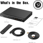 MEGATEK Region-Free DVD & CD Player for TV with HDMI & RCA INPUT