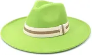 [AOBRICON] Big Brimmed Fedora Hat Accessories Fedora Hat Men Panama Hat Fedora Hat Large Brimmed Hat Church Hat (Color : 7, Size : One Size), 7, One size