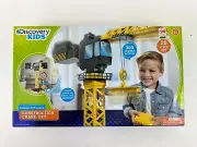 Discovery Kids Jumbo Motorized Construction Crane Set 20 Pieces NEW