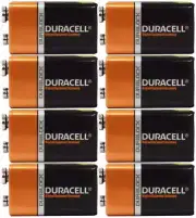 Duracell 9V Alkaline Batteries - General Purpose 9 Volt - 8 Count