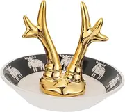LIFKOME Ceramic Jewelry Plate Jewelry Organizer Tray Storage Tray Display Holder