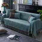 Chenille Stripe Couch Covers 1/2/3/4 Seater Sectional Recliner Sofa Towel Throw