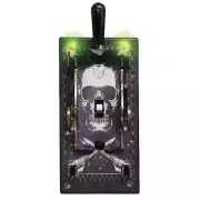 Scarey Skeleton Light Switch Cover Lights and Sound New