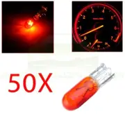 For 50PCS T5/74 70 73 Instrument Cluster Gauge Light Yellow Halogen Mini-Wedge