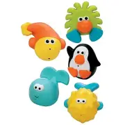Sassy Bathtime Pals Squirt & Float 5-Pieces