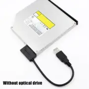 USB 2.0 to Slimline SATA 7+6 13pin Laptop CD-DVD Optical Drive D2J0 Adapter H2J2