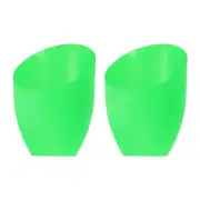 2pcs 5.3" High 4.3" Dia 1.7" Fitter Plastic Lampshade Lamp Shade Cover Green