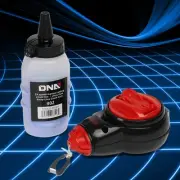 100ft Chalk Line Reel w/Cotton Cord+ 4oz Blue Chalk Bottle (Walls Fences Marker)