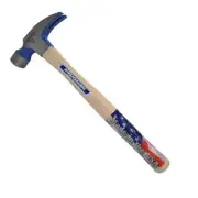 Vaughan Hammer with 18 in. Hardwood Handle Steel Head Comfort Grip in Silver
