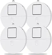 Window Alarm 4 Packs - Loud 120dB and Vibration Sensors Compatible With Virtually Any Window - Glass Break Security Sensor - Low Battery LED Indicator
