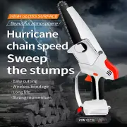 6 Inch 21v Super Saw Electric Chain Saw Mini Chainsaw Cordless Battery Powered