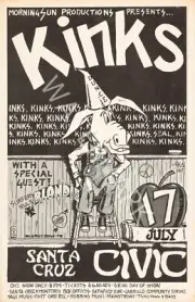 The Kinks - Blondie - 1978 Vintage Music Poster