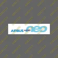 在飛比找iOPEN Mall優惠-AIRBUS 空中巴士 330neo 橫幅 LOGO 防水貼