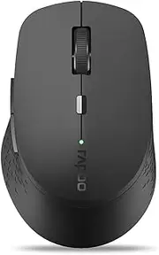 Rapoo M300G Silent Wireless Mouse, Bluetooth 5.0, 2.4 GHz, Multi-Device, 2400 dpi (Black)