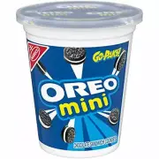 OREO Mini Chocolate Sandwich Cookies, Original Flavor, 1 Go-Pak Cup