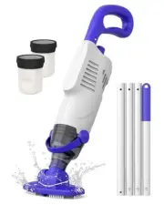 Little Shark Pool Vacuum for Above Ground Pool, Hot Tub Vacuum with a 60w Mot...