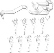 GARVALON 10pcs Window Valance Clips Secure Clamps for Horizontal Blinds Easy to Install Retainer Holders for Valance Replacement Lightweight Home Use
