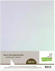 Lawn Fawndamentals Vellum LF1752 or Pearlescent Vellum LF2088 10 Sheets