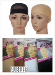 4Pcs Hair Net Wig Cap for Wearing Wigs Soft Stocking Fabric wigs under wigs