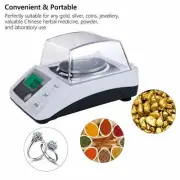 ATOM ABS Plastic Jewellery Accurate Measurement Scale with Adapter (60 g, White)