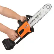 12'' Mini Handheld Electric Chainsaw Cordless Chain Saw Wood Cutter With Battery